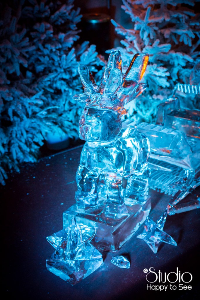 Sculpture sur glace Marché de Noel à Blagnac