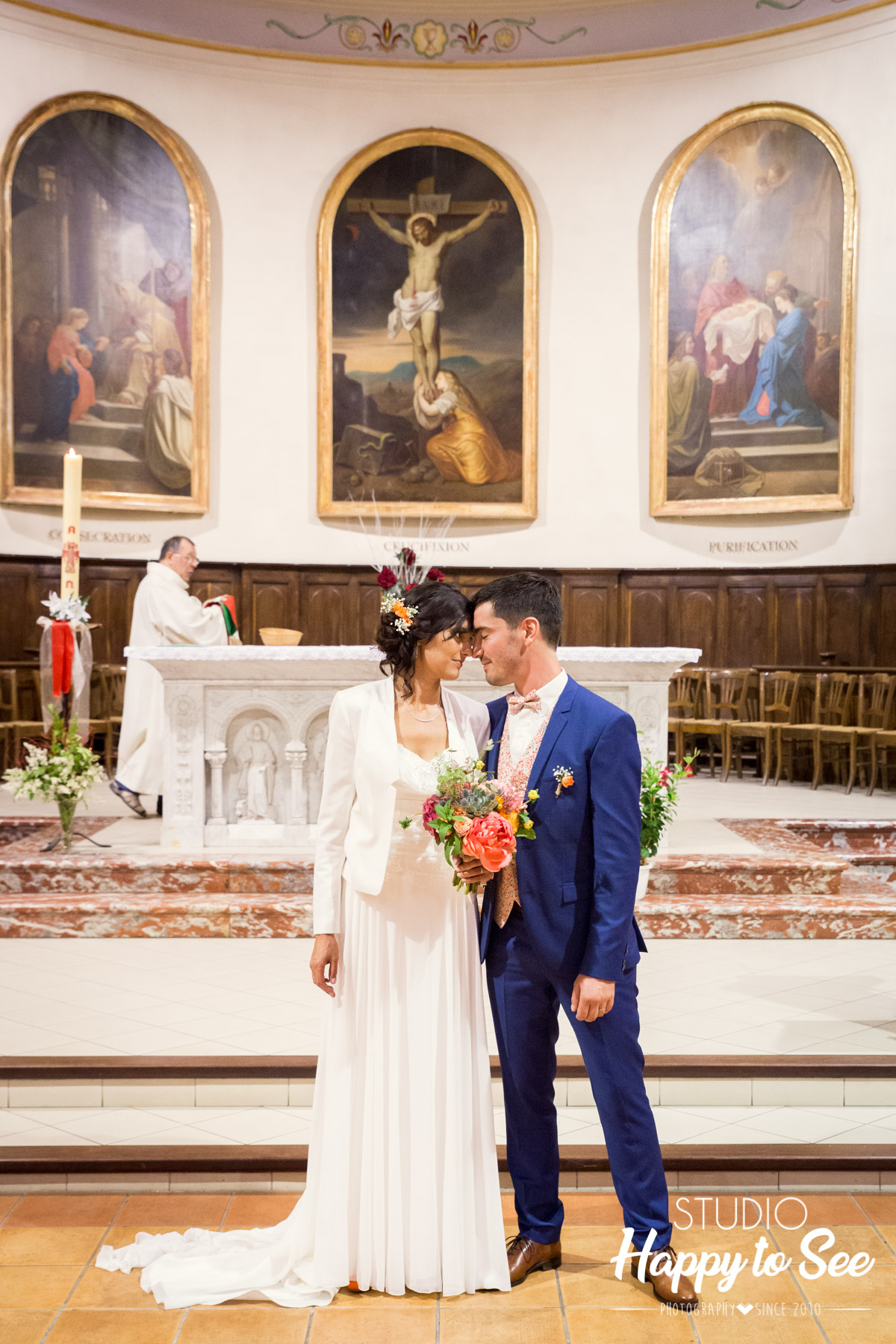photographe reportage mariage tarn eglise briatexte