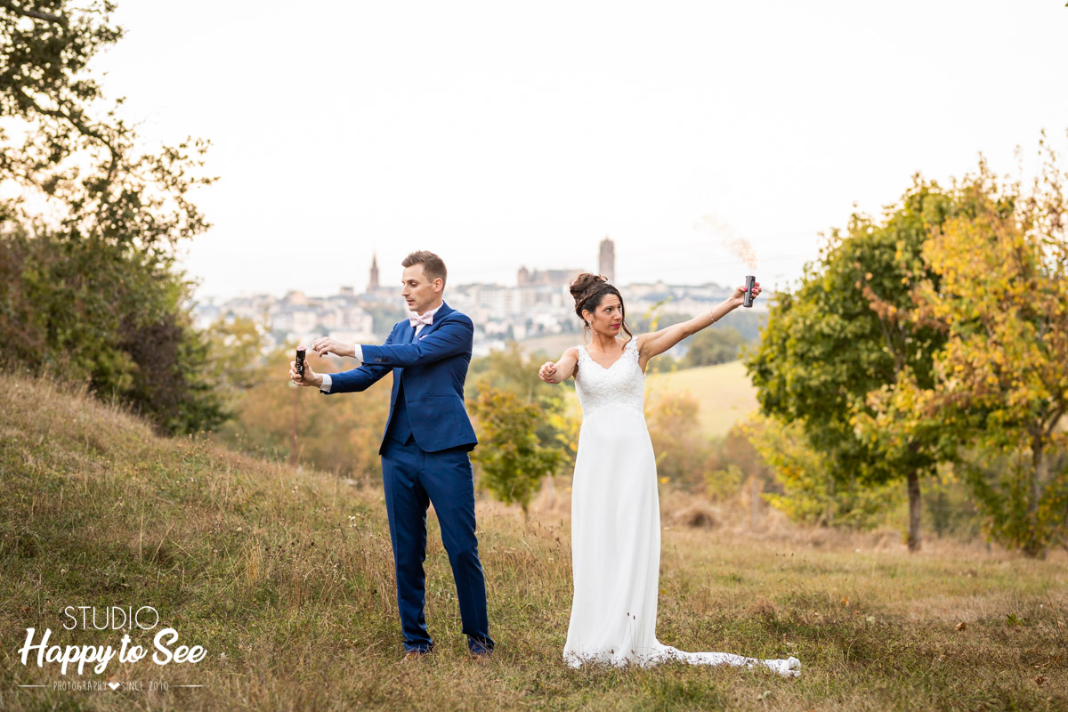 photographe mariage rodez domaine de combelles