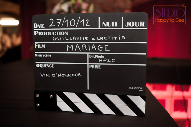 mariage thème cinéma sous la direction de Studio Happy to See