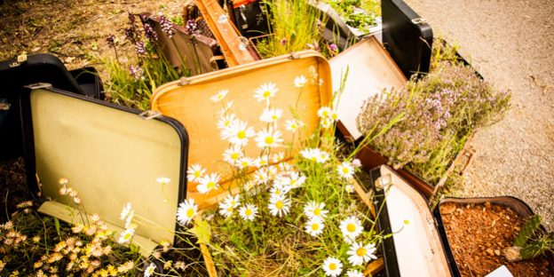 installations artistiques, poétiques et ludiques sur le thème "jardins"