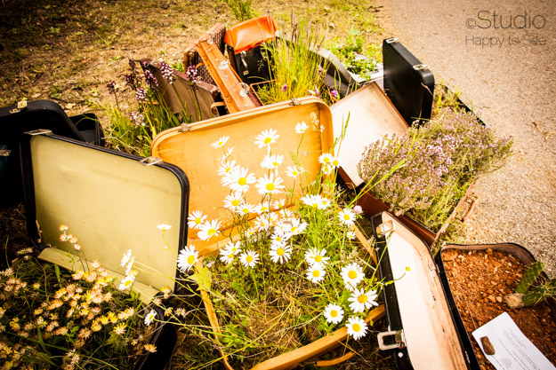 installations artistiques, poétiques et ludiques sur le thème "jardins"
