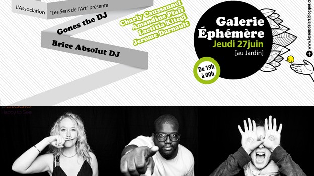 Studio Mobile à la soirée Galerie Éphémère à Toulouse en face de la péniche Samsara