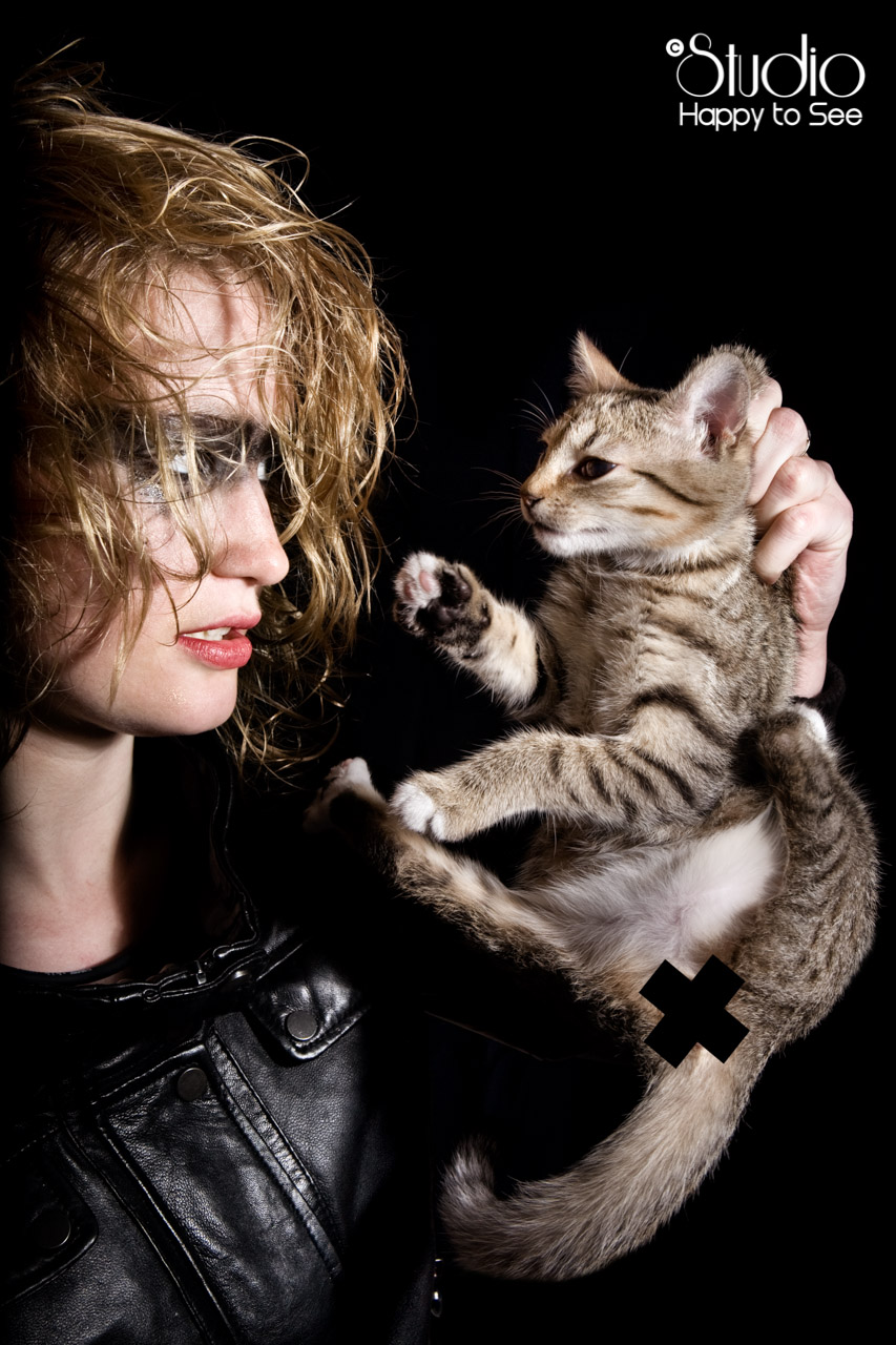 Shooting Portrait studio rock