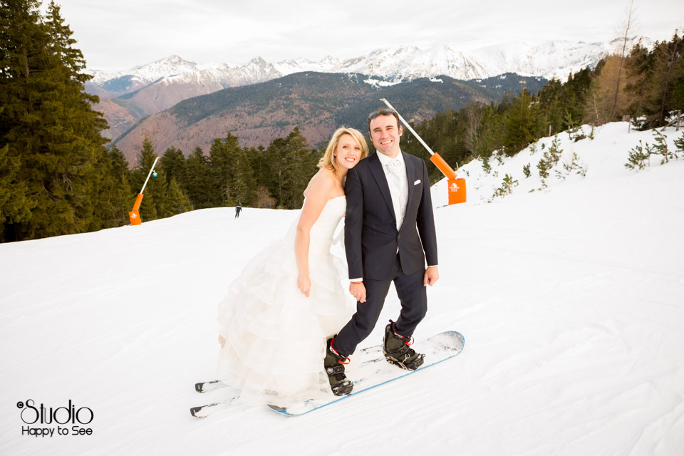 Mariage Neige Ax les Thermes Pyrenees