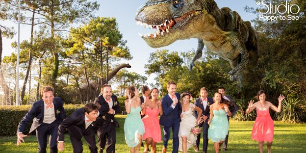 mariage au tir au vol arcachon T-Rex
