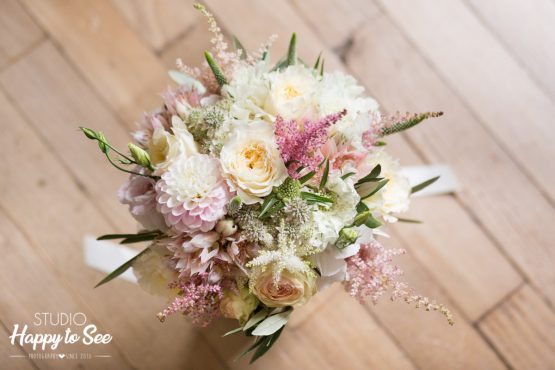 bouquet de fleurs mariage retro chic
