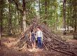 seance photo engagement tipi foret Buzet sur Tarn
