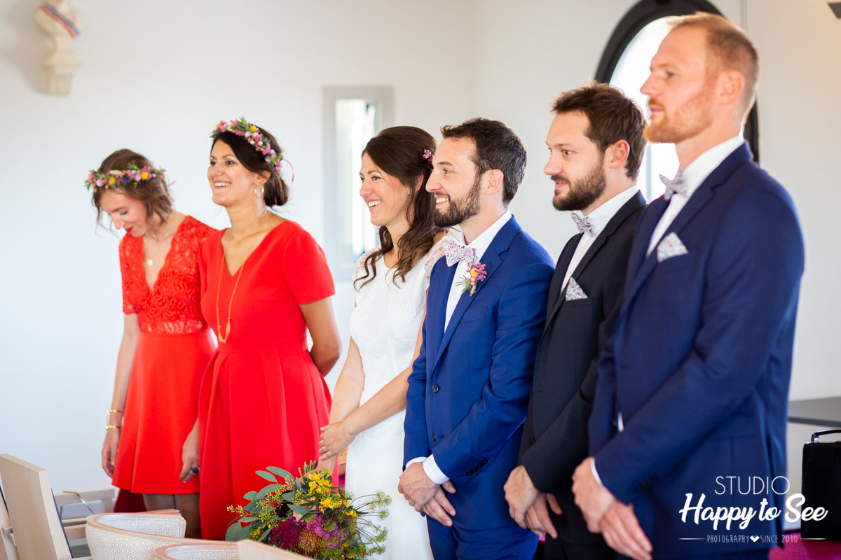 photographe mariage dress code bleu et rouge