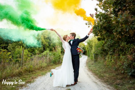Photographe Mariage Toulouse Albi Domaine Combe Ramond Fumigenes