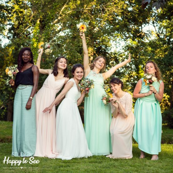 Dress code demoiselle d'honneur mariage coloré