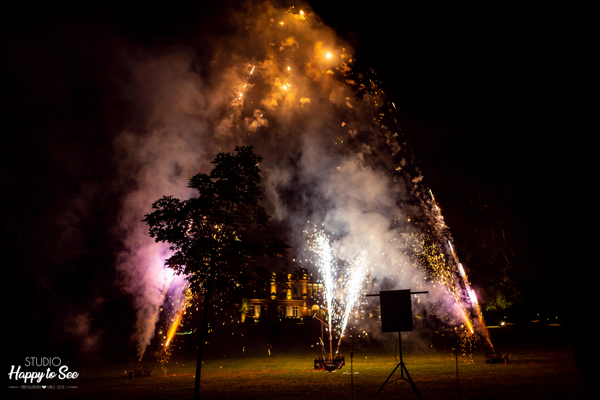 feux d'artifices Mariage au Chateau de Roquefoulet