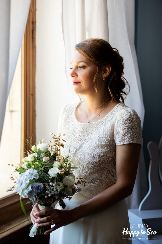 Robe de mariée Alison Louvet mariage Château de la Rode